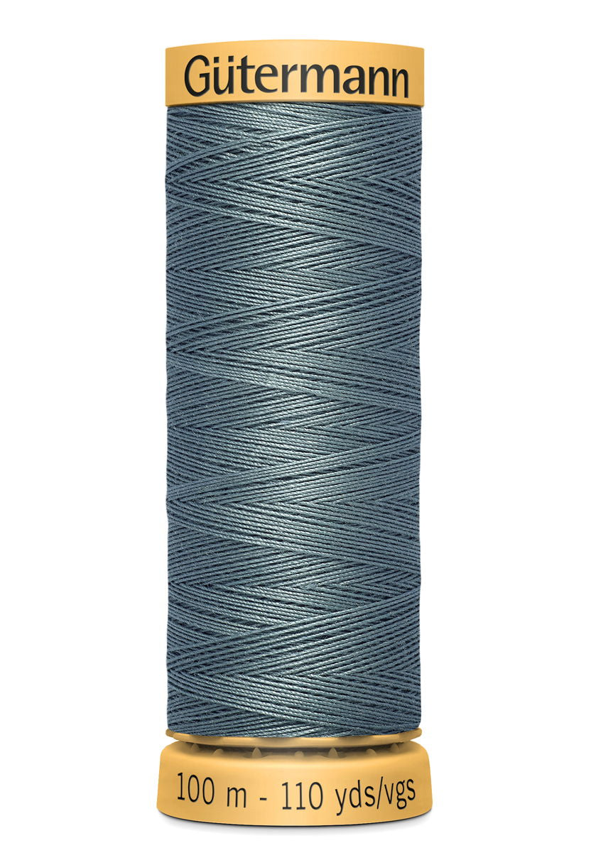 744484-7414 - GUTERMANN NATURAL COTTON THREAD 100m 7414 DARK DUSKY BLUE
