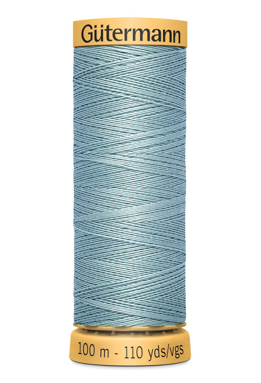 744484-7416 - GUTERMANN NATURAL COTTON THREAD 100m 7416 BLUE GREY