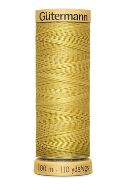 744484-758 - GUTERMANN NATURAL COTTON THREAD 100m 0758 LIGHT BUTTER