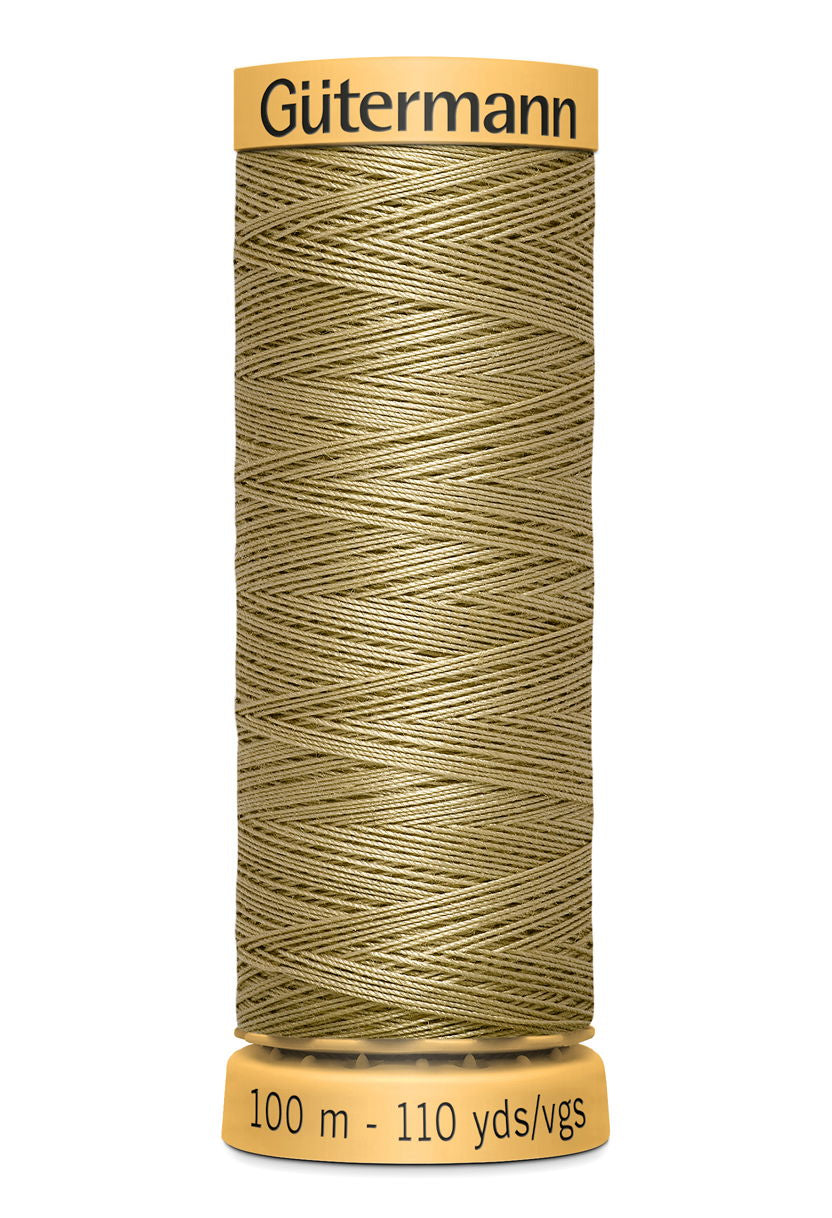 744484-826 - GUTERMANN NATURAL COTTON THREAD 100m 0826 STRAW