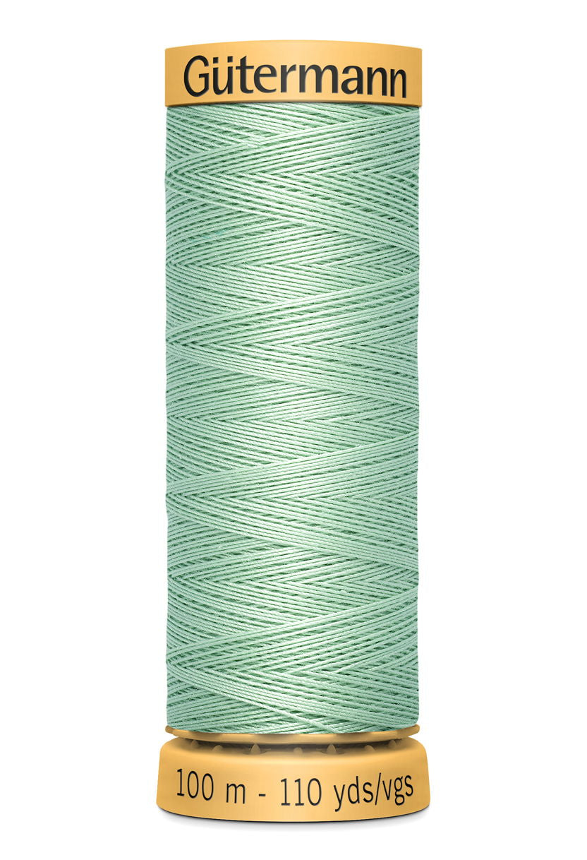 744484-8427 - GUTERMANN NATURAL COTTON THREAD 100m 8427 MINT GREEN