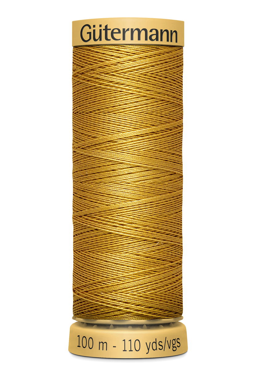 744484-847 - GUTERMANN NATURAL COTTON THREAD 100m 0847 GOLD