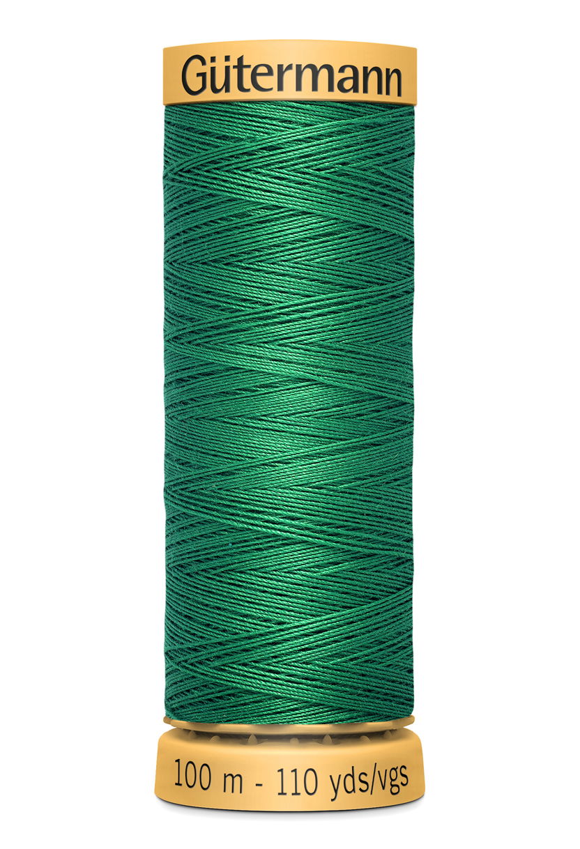 744484-8543 - GUTERMANN NATURAL COTTON THREAD 100m 8543 MID GREEN