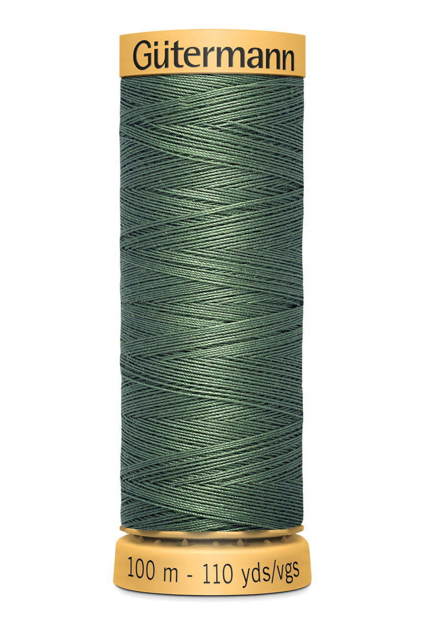 744484-8724 - GUTERMANN NATURAL COTTON THREAD 100m 8724 GREEN