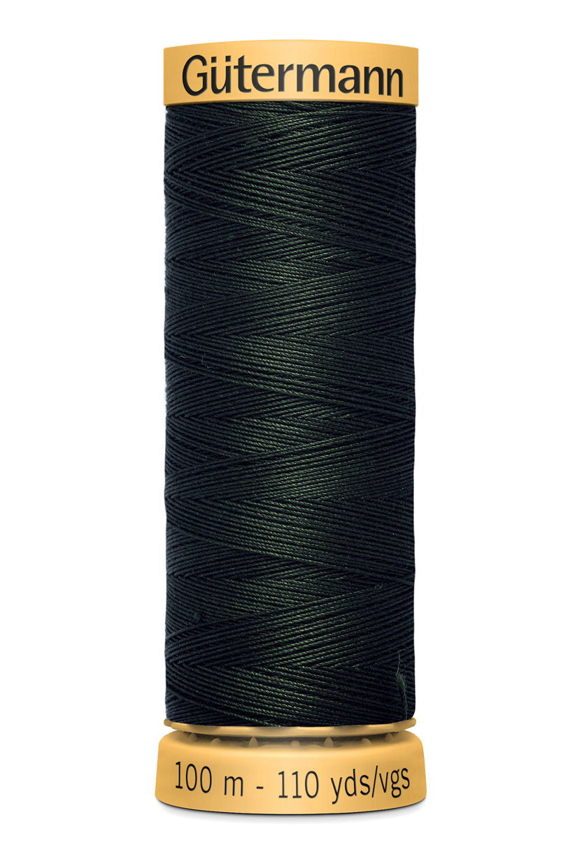 744484-8812 - GUTERMANN NATURAL COTTON THREAD 100m 8812 DARK GREEN