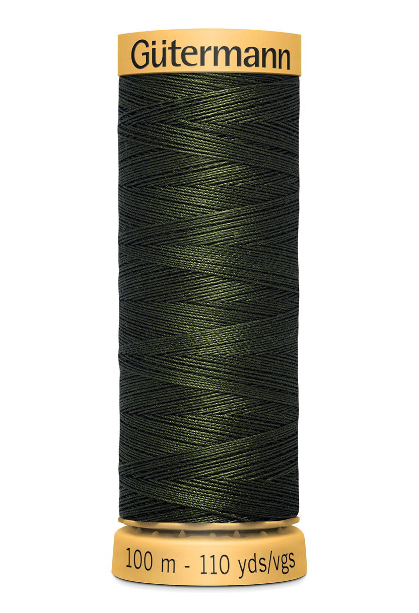 744484-9623 - GUTERMANN NATURAL COTTON THREAD 100m 9623 CYPRESS GREEN