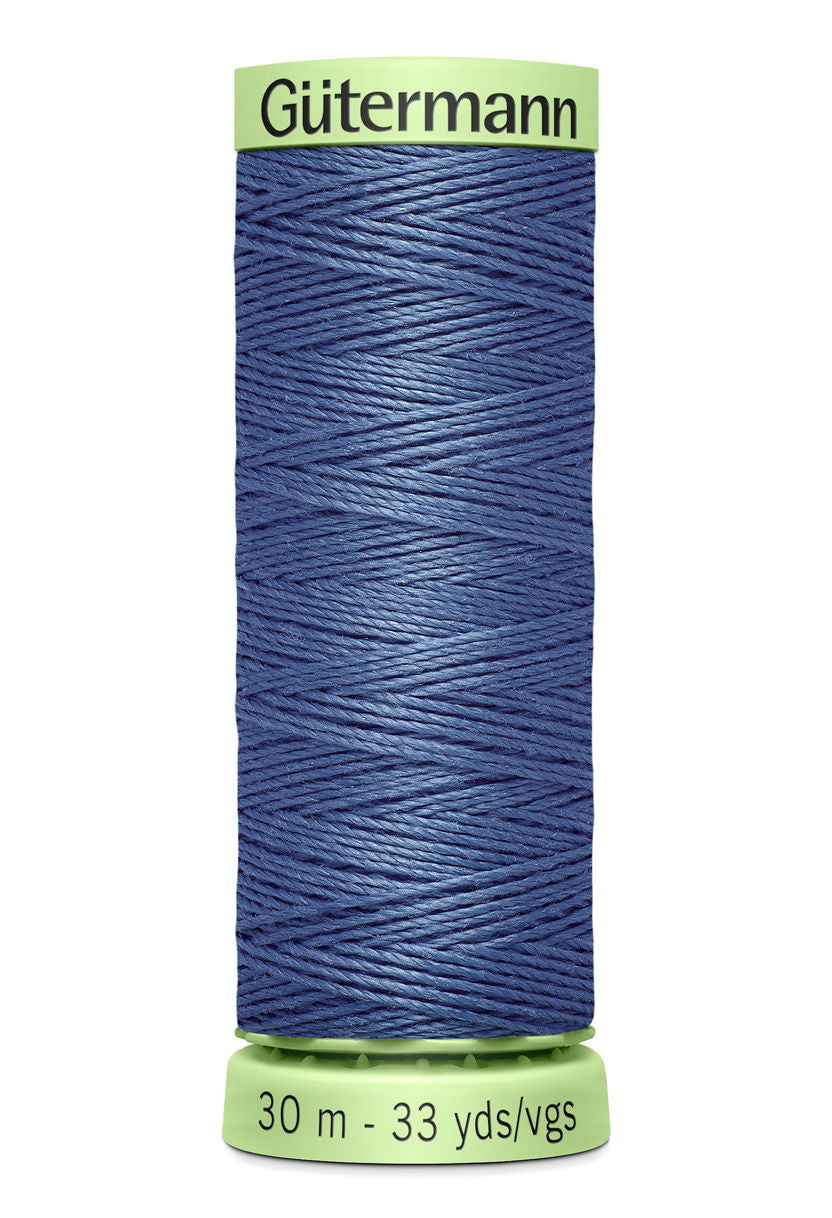 744506-112 - GUTERMANN TOP STITCH THREAD 30m 112 TORNADO BLUE
