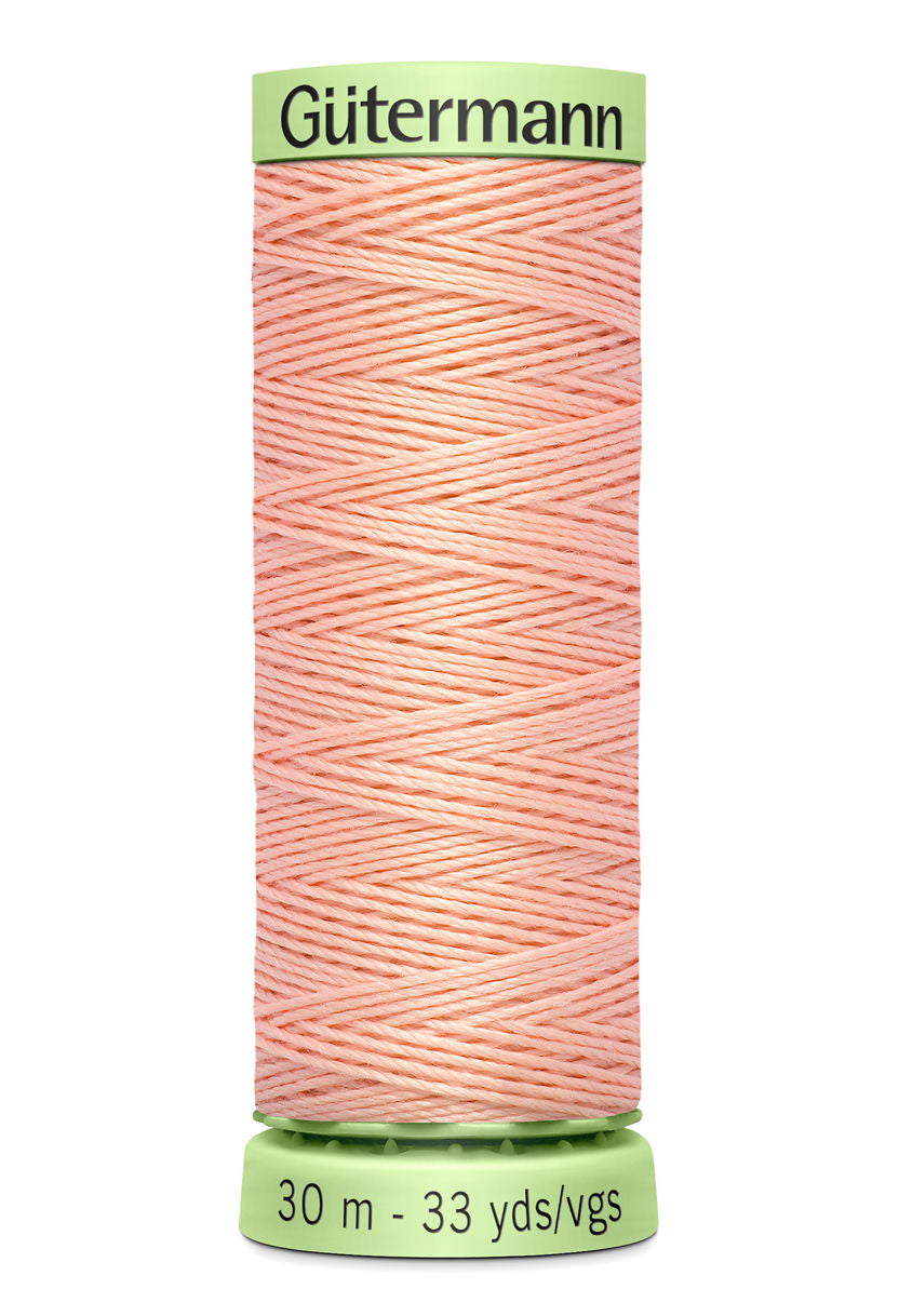 744506-165 - GUTERMANN TOP STITCH THREAD 30m 165 LIGHT PEACH