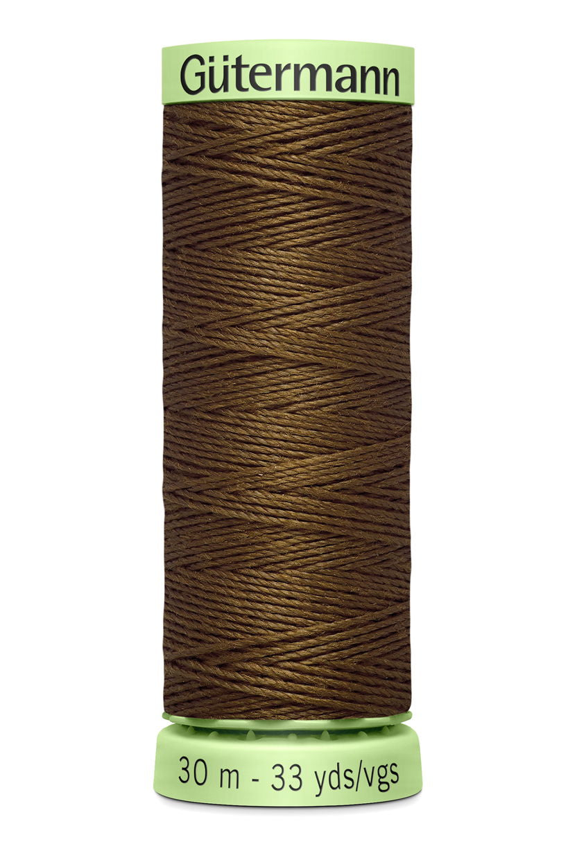 744506-289 - GUTERMANN TOP STITCH THREAD 30m 289 BROWN