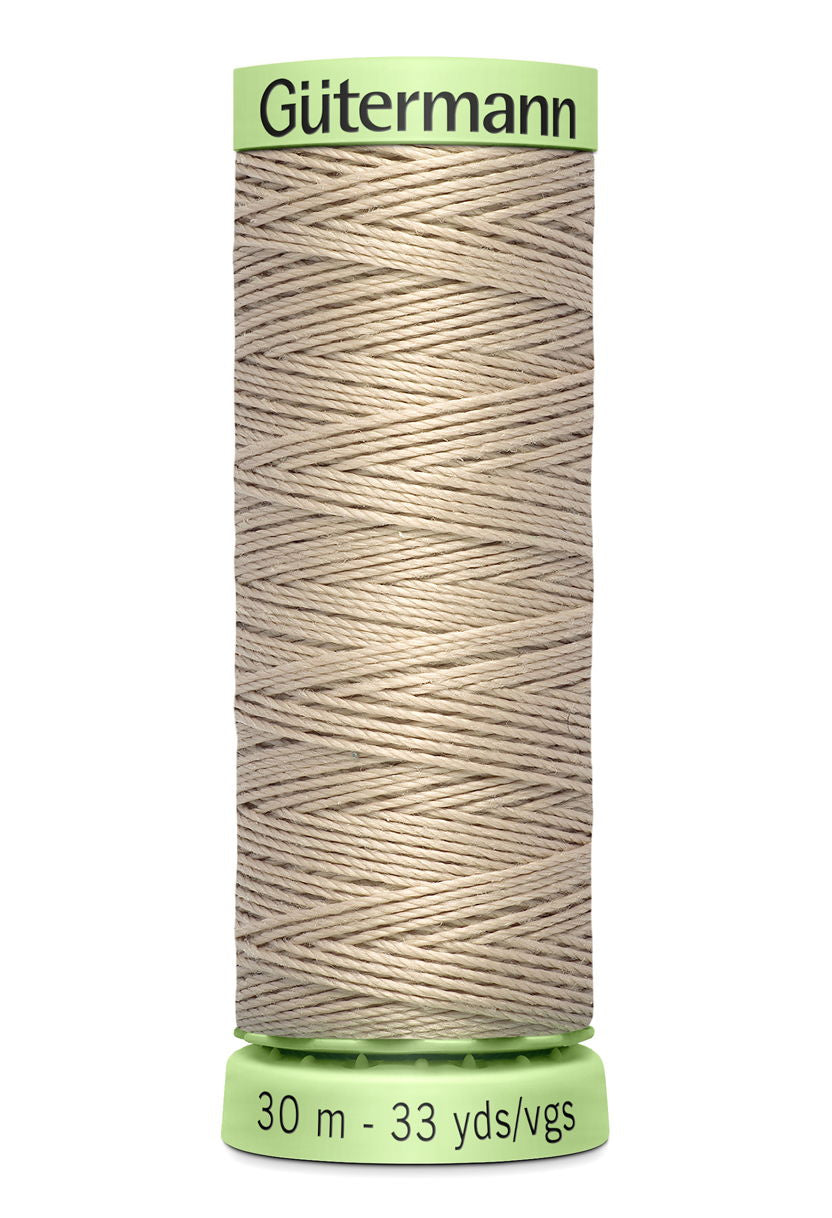 744506-722 - GUTERMANN TOP STITCH THREAD 30m 722 MID BEIGE