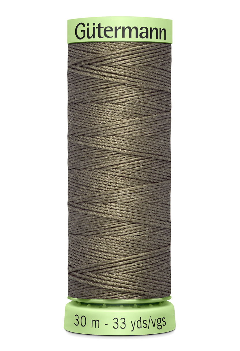 744506-727 - GUTERMANN TOP STITCH THREAD 30m 727 DARK ECRU