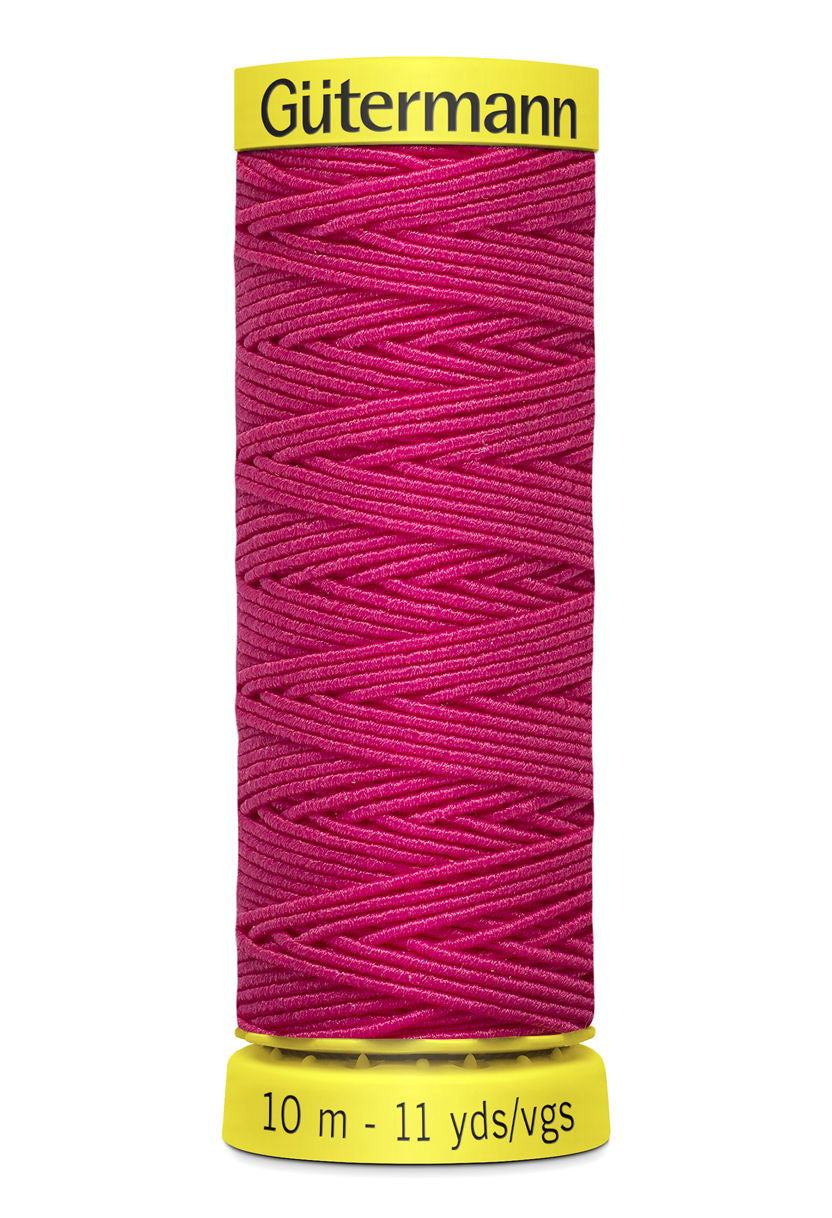 744557-3055 - GUTERMANN ELASTIC THREAD 10m 3055 CERISE