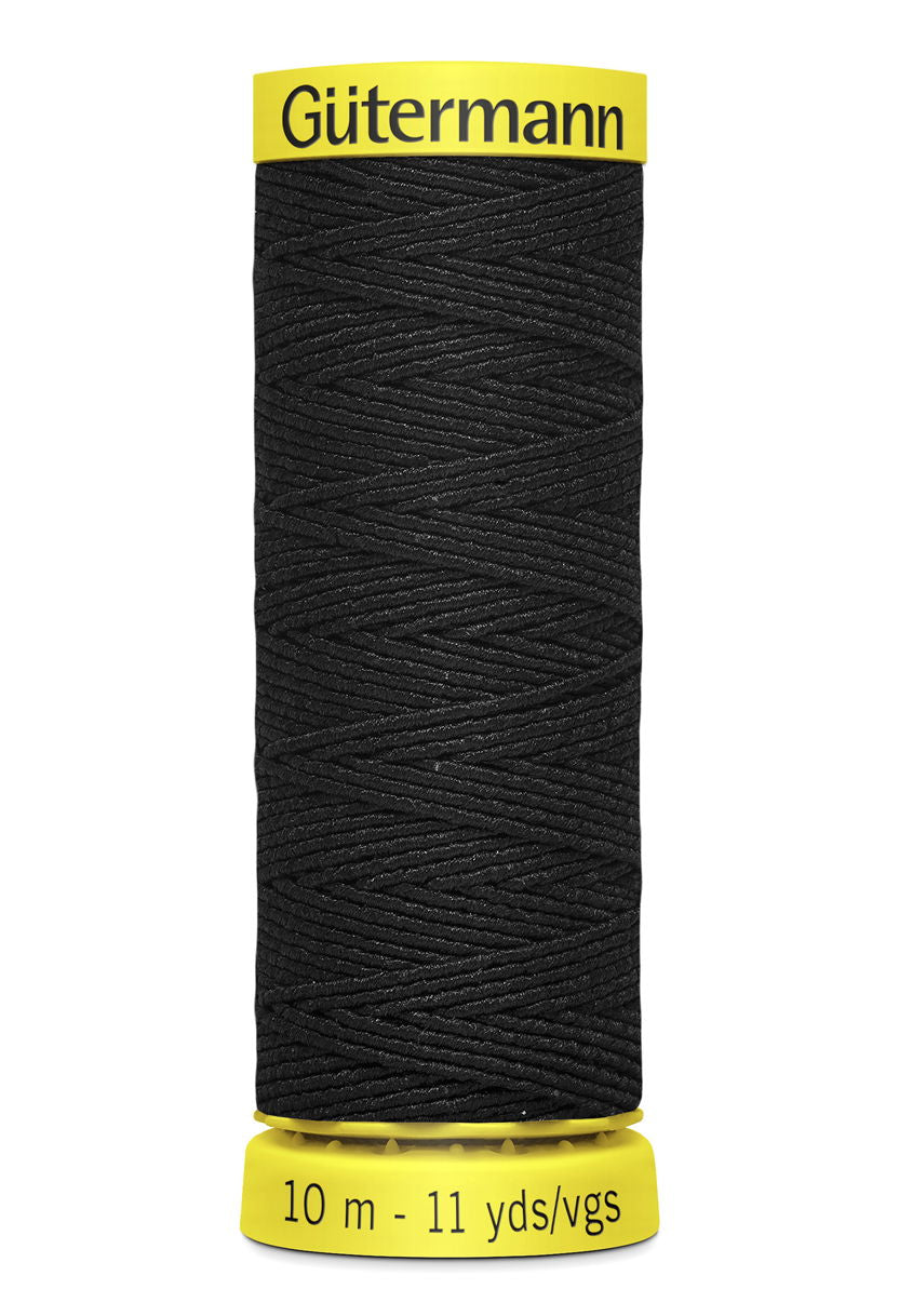 744557-4017 - GUTERMANN ELASTIC THREAD 10m 4017 BLACK