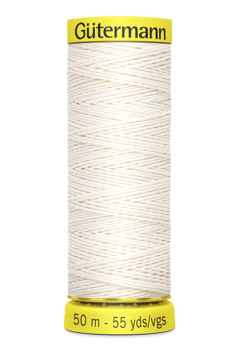 744573-5129 - GUTERMANN LINEN THREAD 50m 5129 WHITE