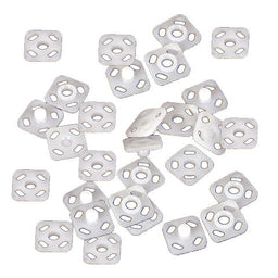 74531 - SNAP FASTENERS WHITE ACETAL PLASTIC 9mm 12PCS