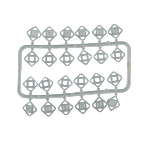 74551 - SNAP FASTENERS CLEAR NYLON LIGHT DUTY 6mm 12PCS