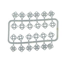 74551 - SNAP FASTENERS CLEAR NYLON LIGHT DUTY 6mm 12PCS
