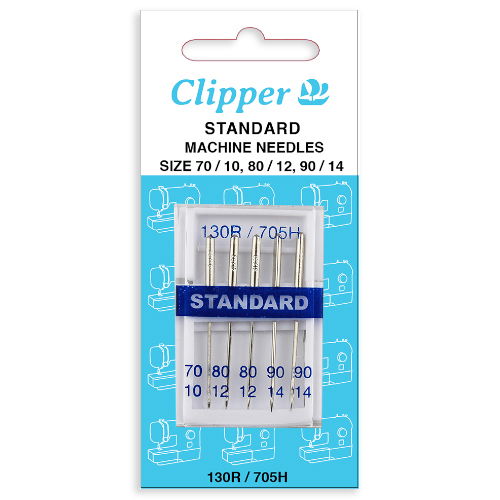 75161 - CLIPPER VALUE MACHINE NEEDLE 130R/705H ASSTD  X 5 70/80/90