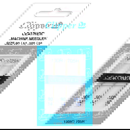 75221 - CLIPPER VALUE MACHINE NEEDLE LEATHER 14/90 16/100 X 3