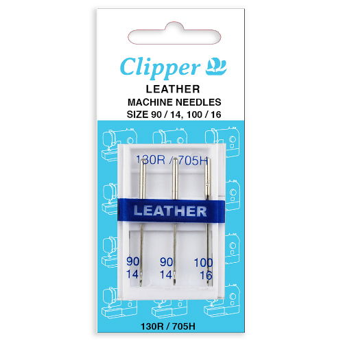 75221 - CLIPPER VALUE MACHINE NEEDLE LEATHER 14/90 16/100 X 3
