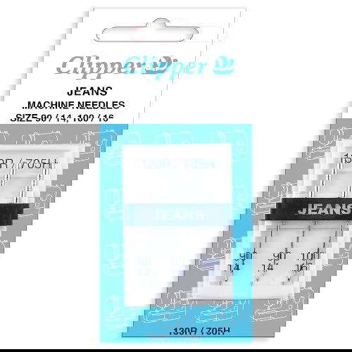 75261 - CLIPPER VALUE MACHINE NEEDLE DENIM 14/90 16/100 X  3