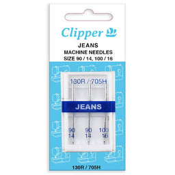 75261 - CLIPPER VALUE MACHINE NEEDLE DENIM 14/90 16/100 X  3