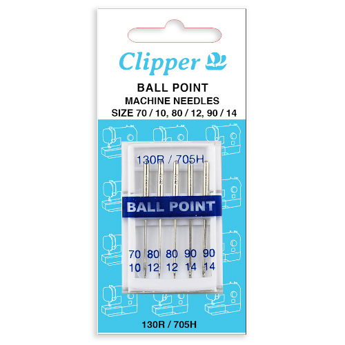 75301 - CLIPPER VALUE MACHINE NEEDLE 130R/705H BALLPOINT X5 70/80/90
