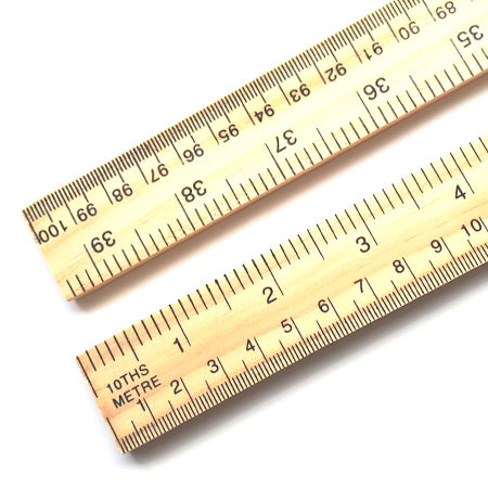 75771 - WOODEN METRE STICK (+ IMPERIAL)