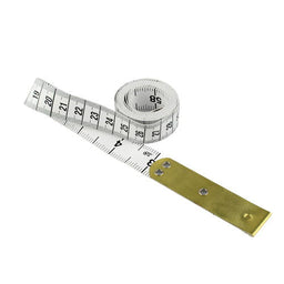 76191 - TAPE MEASURE PVC 3"" BRASS END 18.5 X1500mm  MET/IMP WH"