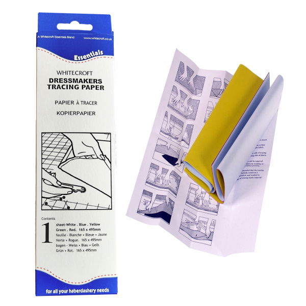 76411 - WCROFT TRACING PAPER 165 X 495 mm 5 COL ASSORTED