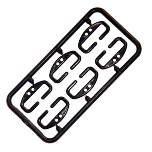 76711 - LINGERIE STRAP RETAINER BLACK 3PRS