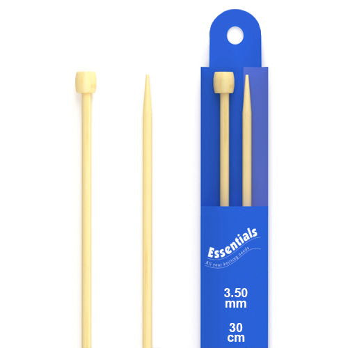 77471 - WCROFT BAMBOO KNITTING PINS 30cm X 3.5mm