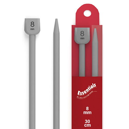 77831 - WHITECROFT PLASTIC KNIT PIN 30cm x  8mm