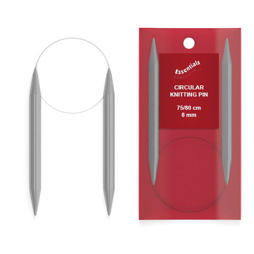 78161 - WCROFT PLASTIC CIRC KNIT PIN 80cm X 8mm