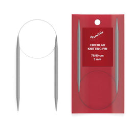 78501 - W.CROFT ALUM CIRC KNIT PIN 80cm X 3mm