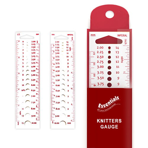 78821 - WCROFT KNITTING NEEDLE GAUGE IMP/MET PLASTIC
