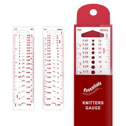 78821 - WCROFT KNITTING NEEDLE GAUGE IMP/MET PLASTIC