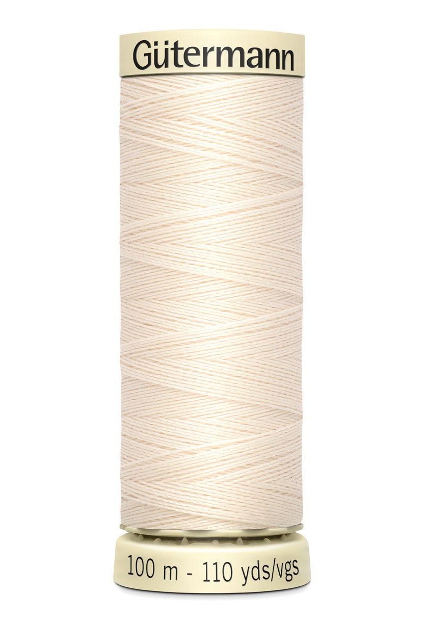 788988-802 - GUTERMANN SEW ALL THREAD 100m 802 PAQLE CREAM