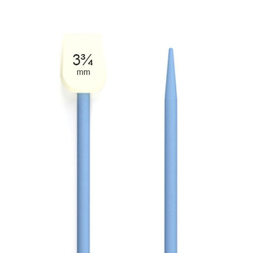 79041 - WCROFT CHILD'S PLASTIC KNIT PIN 18cm x 3.75mm LT BLUE