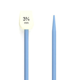 79041 - WCROFT CHILD'S PLASTIC KNIT PIN 18cm x 3.75mm LT BLUE