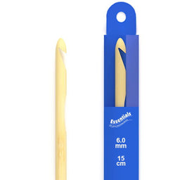 79571 - WCROFT BAMBOO CROCHET HOOK 6mm x 15 cm