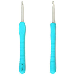 79751 - WCROFT SOFTGRIP CROCHET HOOKS 4mm AQUA