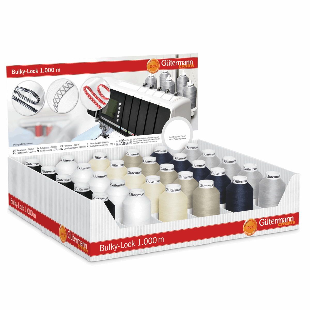 799705-1 - GMAN DISPLAY BULKY-LOCK 80 1000m  COL 1 SELECTION