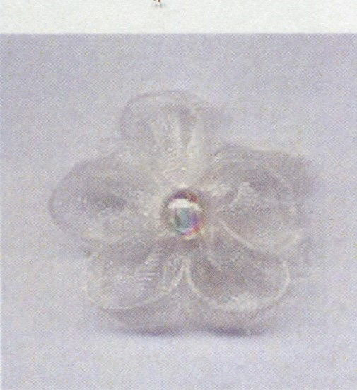 803SH029 - CHIFFON FLOWER + PEARL 029 WHITE