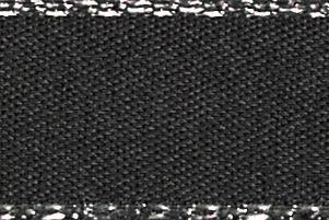 8603-15-10 - BERISFORD SILVER EDGE SATIN (15mm) 10 BLACK
