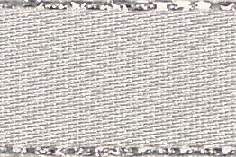 8603-15-18 - BERISFORD SILVER EDGE SATIN (15mm) 18 SILVER GREY