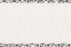 8603-3-1-30  BERISFORD SILVER EDGE SATIN (3mm) 1 WHITE 30m