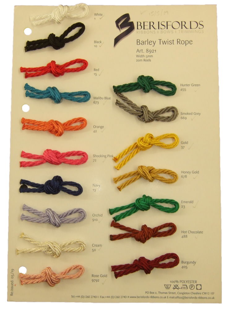 8921S - BARLEY TWIST SHADE CARD