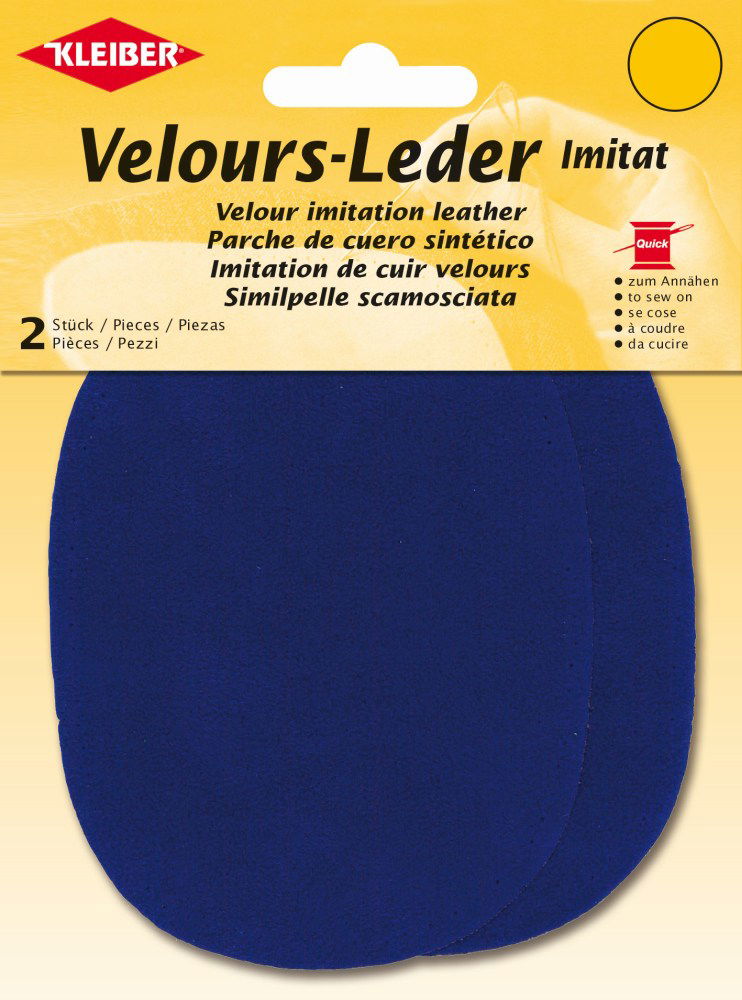 896-33 - VELOUR IMITATION LEATHER PATCH (X2) PURPLE