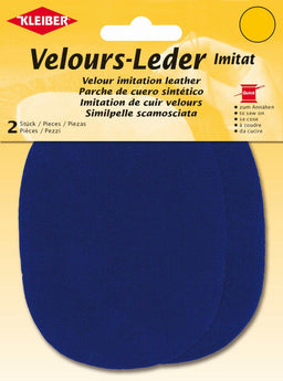 896-33 - VELOUR IMITATION LEATHER PATCH (X2) PURPLE
